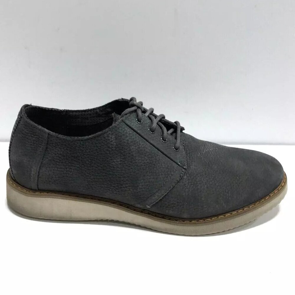 Toms Men's Preston Oxford Lace-Up Grey, Size 8.5 M